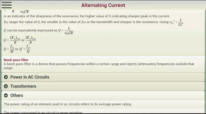 Physics Notes android App screenshot 1